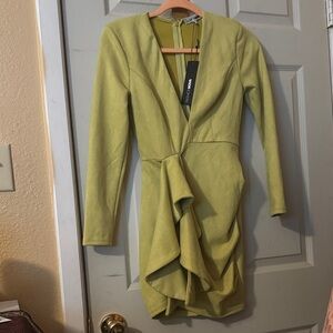 New Fashion Nova Head Over Heals Mini Long Sleeve Dress